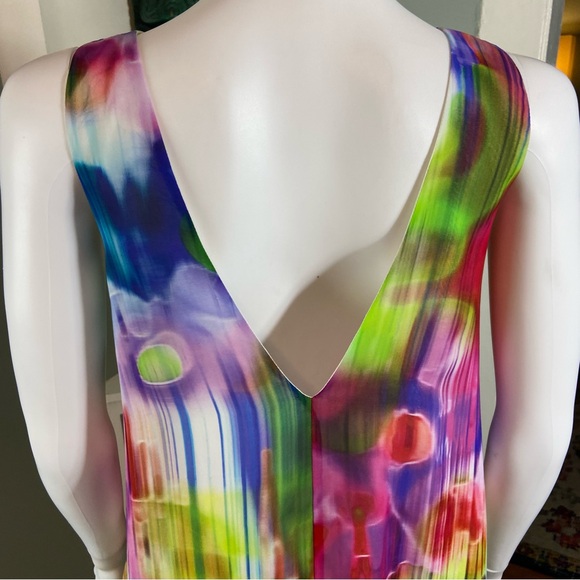 Askari MacKenzie Lava mini tent trapeze Colorful Abstract Mini Dress XSmall - Picture 5 of 10